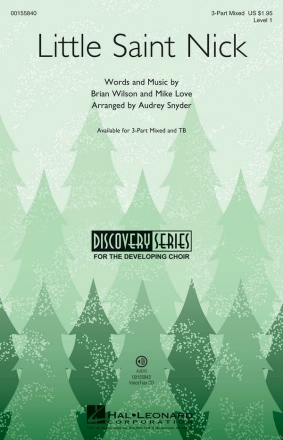 Brian Wilson, Little Saint Nick 3-Part Choir Chorpartitur