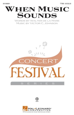 Victor C. Johnson, When Music Sounds TTBB Chorpartitur