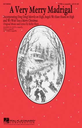 Kirby Shaw, A Very Merry Madrigal TTBB a Cappella Chorpartitur