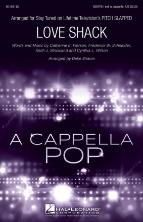 Love Shack SSATB and Solo a Cappella Chorpartitur