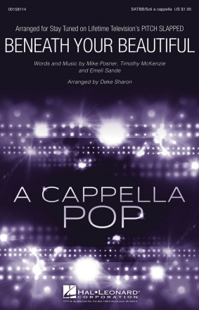 Beneath Your Beautiful SATBB a Cappella Chorpartitur
