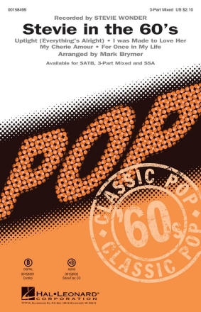 Stevie In The 60s 3-Part Choir Chorpartitur