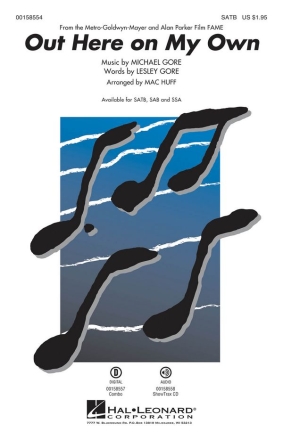 Out Here on My Own SATB Chorpartitur