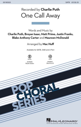 One Call Away SATB Chorpartitur