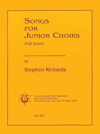 Stephen Richards, Songs for Junior Choirs SA Partitur