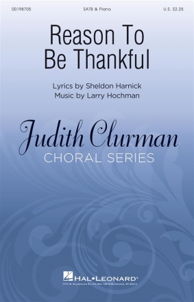 Larry Hochman_Sheldon Harnick, Reason to Be Thankful SATB Chorpartitur