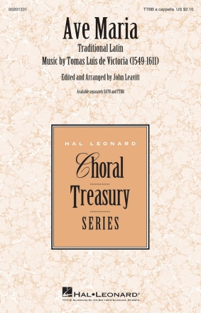 Ave Maria TTBB a Cappella Chorpartitur