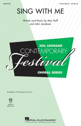 Mac Huff_John Jacobson, Sing with Me 3-Part Choir Chorpartitur