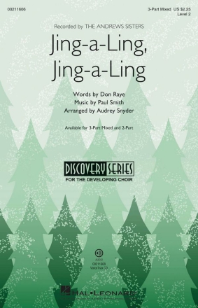 Jing-a-Ling, Jing-a-Ling SAB Chorpartitur
