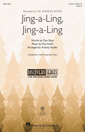 Jing-a-Ling, Jing-a-Ling 2-Part Choir Chorpartitur