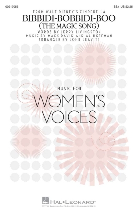 Bibbidi-Bobbidi-Boo (The Magic Song) for female choir (SSA) and piano choral score