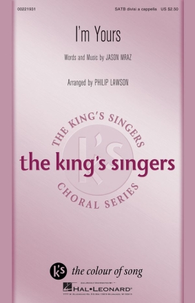 I'm Yours for mixed choir a cappella choral score