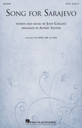 Judy Collins, Song for Sarajevo SATB Chorpartitur