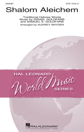 Shalom Aleichem for mixed choir and piano score