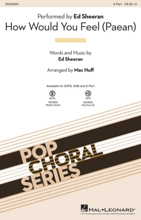 How Would You Feel 2-Part Choir Chorpartitur