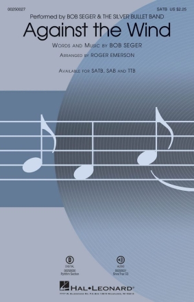Bob Seger, Against the Wind SATB Chorpartitur