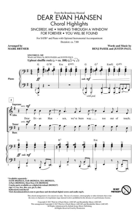 Dear Evan Hansen Chor CD