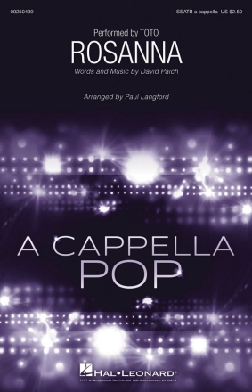 David Paich, Rosanna SATB Chorpartitur