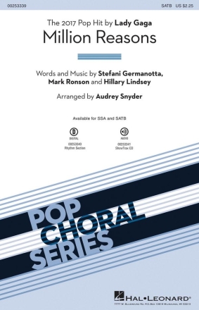 Hillary Lindsey_Mark Ronson_Stefani Germanotta, Million Reasons SATB Chorpartitur
