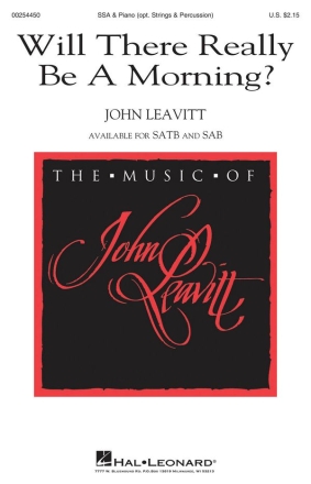 John Leavitt, Will There Really Be a Morning? SSA Chorpartitur