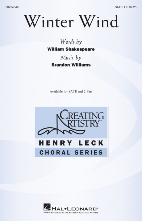 Brandon Williams, Winter Wind SATB Chorpartitur