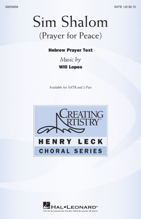 Will Lopes, Sim Shalom SATB Chorpartitur