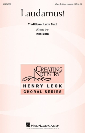 Laudamus! for 3-part treble choir and piano choral score