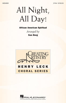 All Night, All Day! for 2-part chorus and piano chorus score