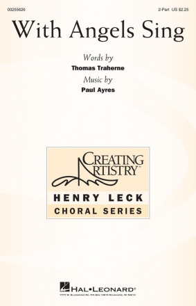 With Angels Sing for 2-part chorus and piano chorus score