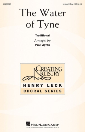 The Water of Tyne Unison, 2-Part Chorpartitur