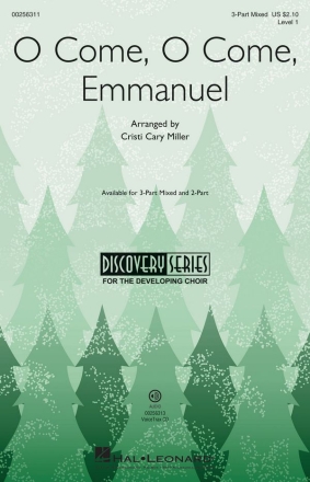 O Come, O Come, Emmanuel 3-Part Choir Chorpartitur