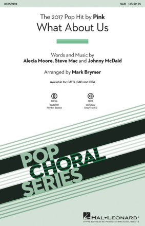 What About Us for mixed choir (SAB) and piano choral score