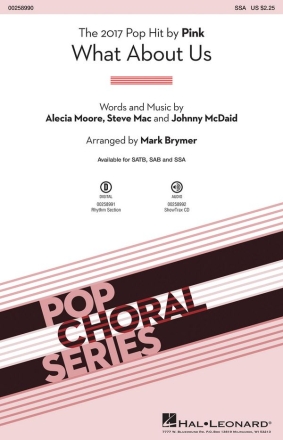 What About Us for female choir (SSA) and piano choral score