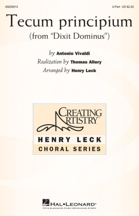 Antonio Vivaldi, Tecum principium 2-Part Choir Chorpartitur