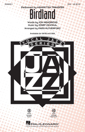 Joe Zawinul_John Hendricks, Birdland SSA Chorpartitur