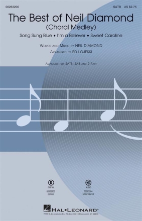 The Best of Neil Diamond SATB Chorpartitur