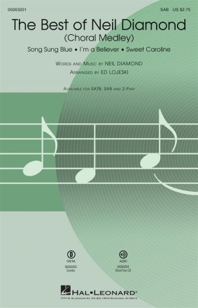 The Best of Neil Diamond SAB Chorpartitur