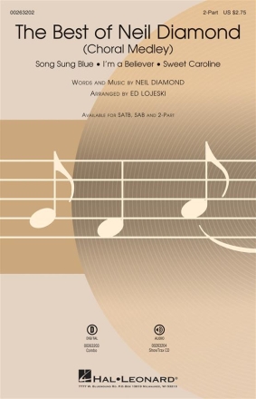 The Best of Neil Diamond 2-Part Choir Chorpartitur