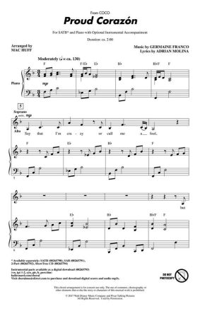 Germaine Franco_Adrian Molina, Proud Corazn Chor CD