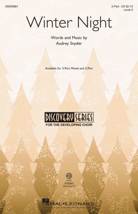 Audrey Snyder, Winter Night 2-Part Choir Chorpartitur