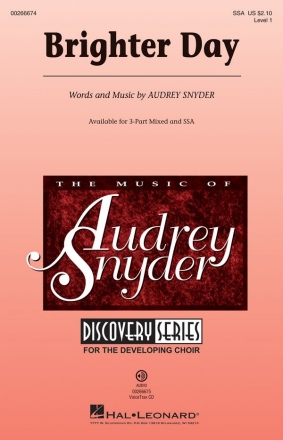 Audrey Snyder, Brighter Day SSA Chorpartitur