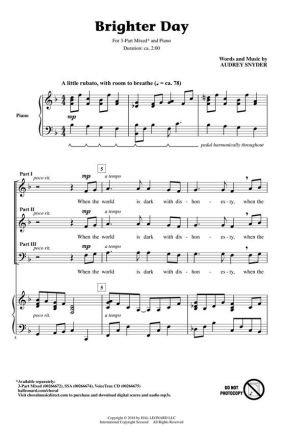 Audrey Snyder, Brighter Day Chor CD