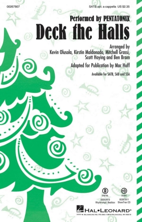 Deck the Hall SATB Chorpartitur