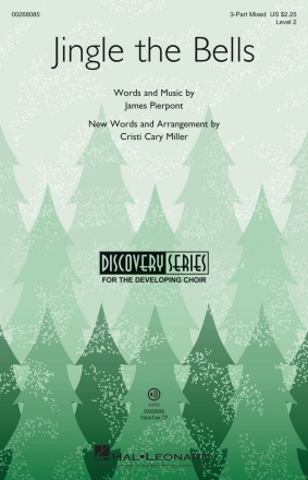 James Pierpont, Jingle the Bells 3-Part Choir Chorpartitur