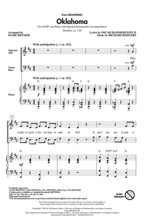 Oklahoma for mixed chorus and piano CD