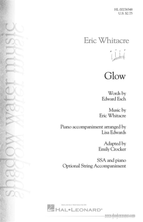 Glow for femal chorus and piano vocal score (en)