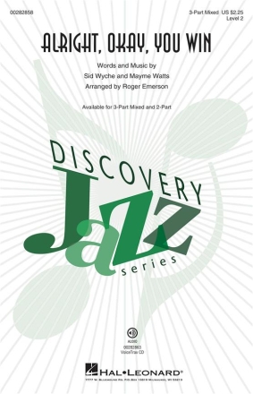 Mayme Watts_Sid Wyche, Alright, Okay, You Win 3-Part Choir Chorpartitur