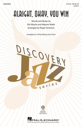 Mayme Watts_Sid Wyche, Alright, Okay, You Win 2-Part Choir Chorpartitur