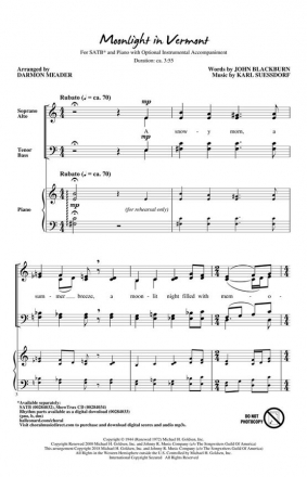 Karl Suessdorf_John Blackburn, Moonlight In Vermont ShowTrax CD CD