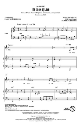 Burt Bacharach_Hal David, The Look of Love SATB Chorpartitur